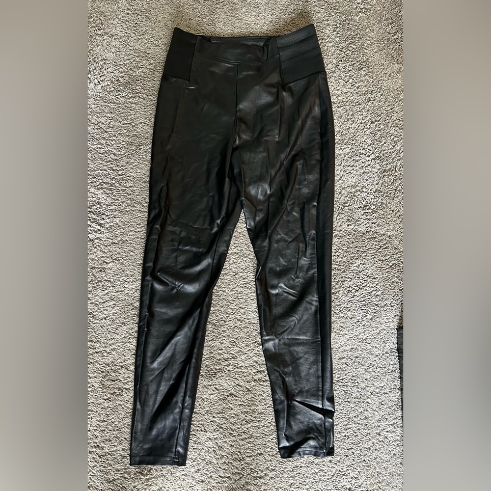 Faux Leather leggings, size M